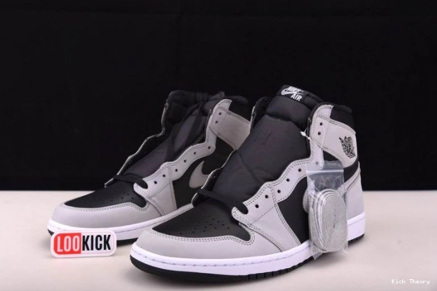 Kicked Out Shoe Store High Black Grey Light 555088-035 Jordan 1 White Smoke Retro Air 0712